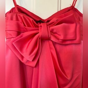 NEW BCBGMaxazria Pink Satin Dress with Large Back Bow -4